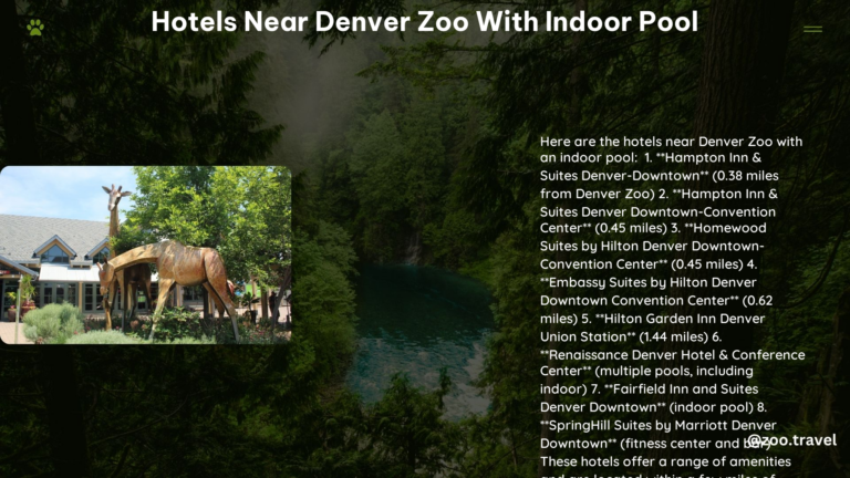 Hotels Near Denver Zoo With Indoor Pool