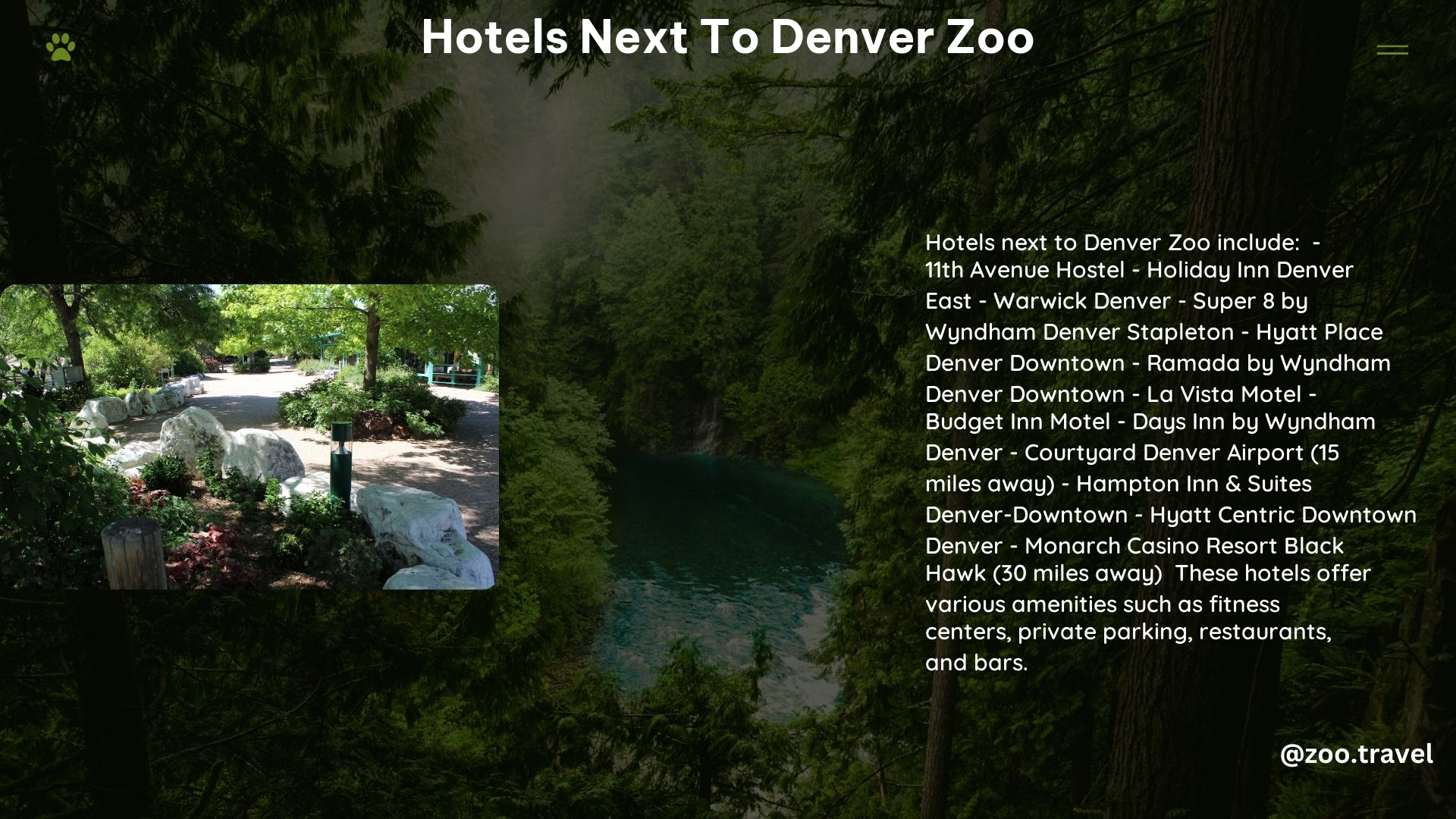 Hotels Next to Denver Zoo