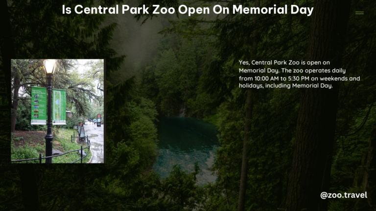 Is Central Park Zoo Open on Memorial Day