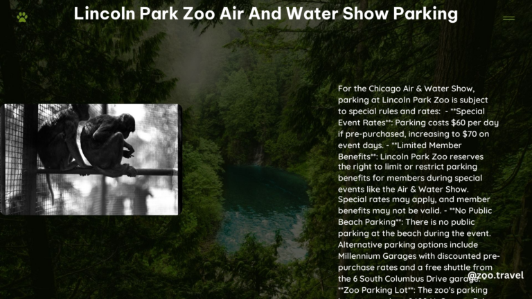 lincoln park zoo air and water show parking