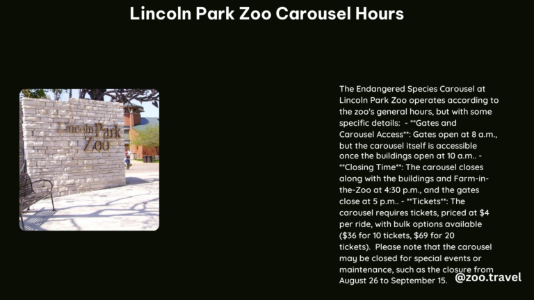 lincoln park zoo carousel hours