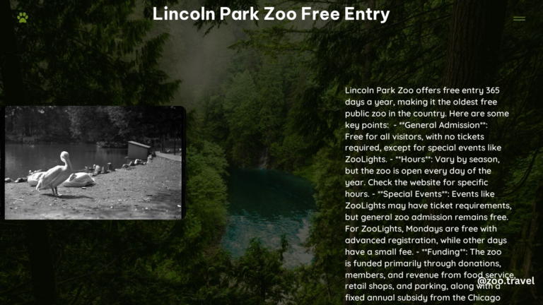 lincoln park zoo free entry