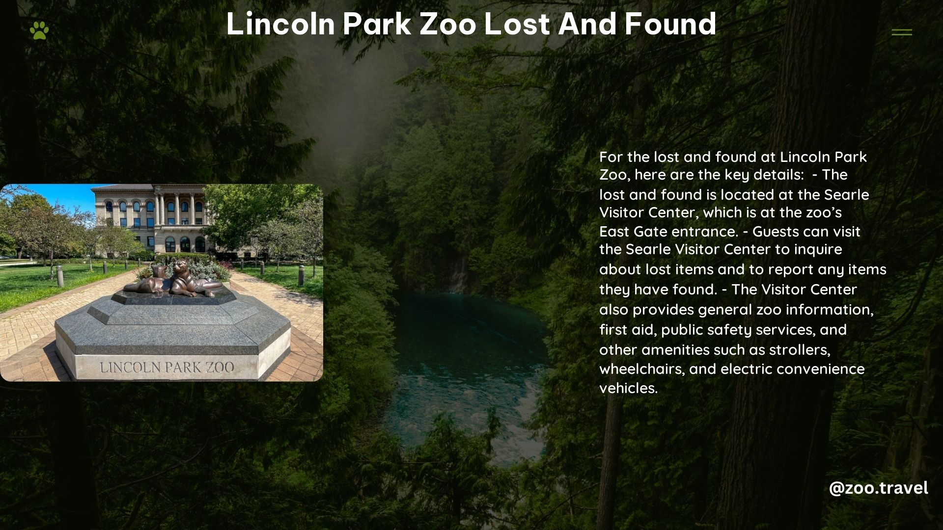 lincoln park zoo lost and found