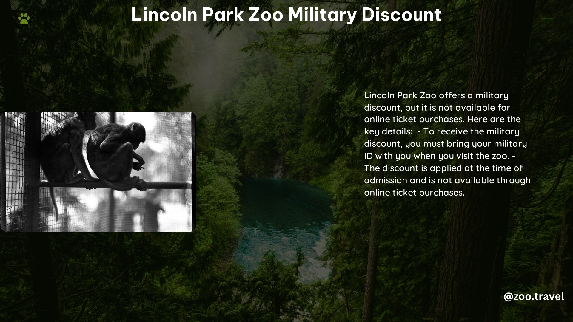 lincoln park zoo military discount