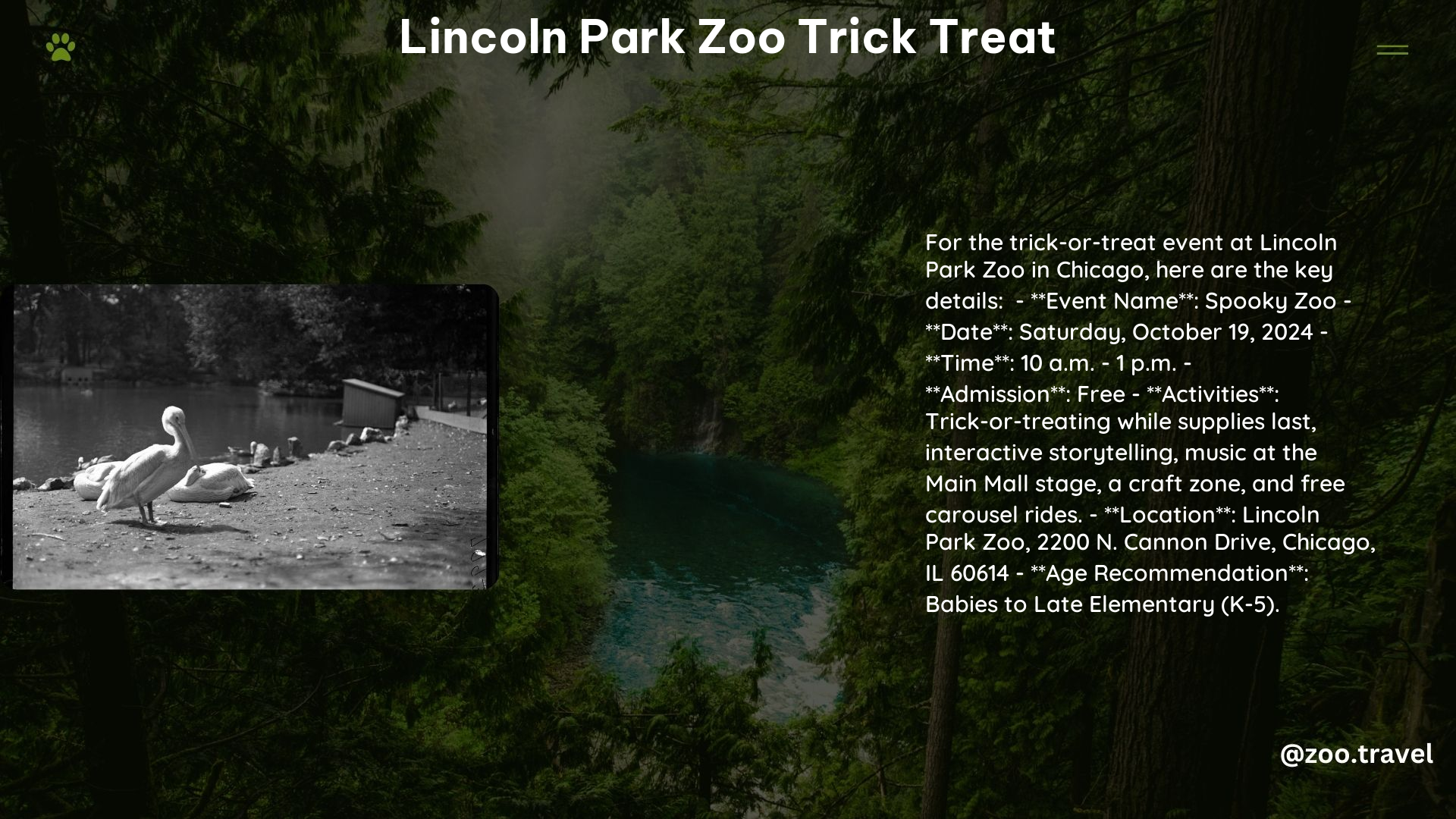 lincoln park zoo trick treat