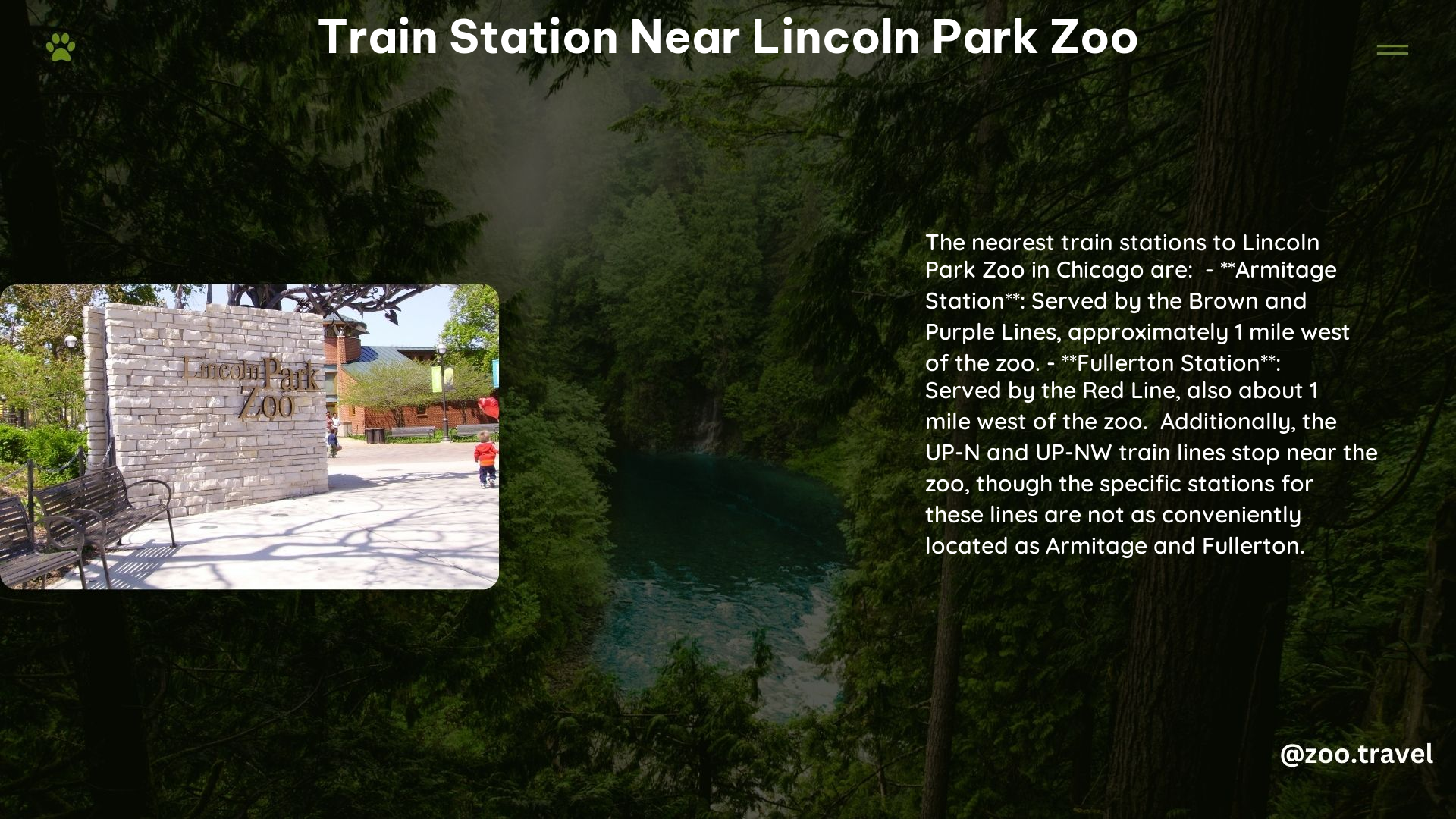 train station near lincoln park zoo